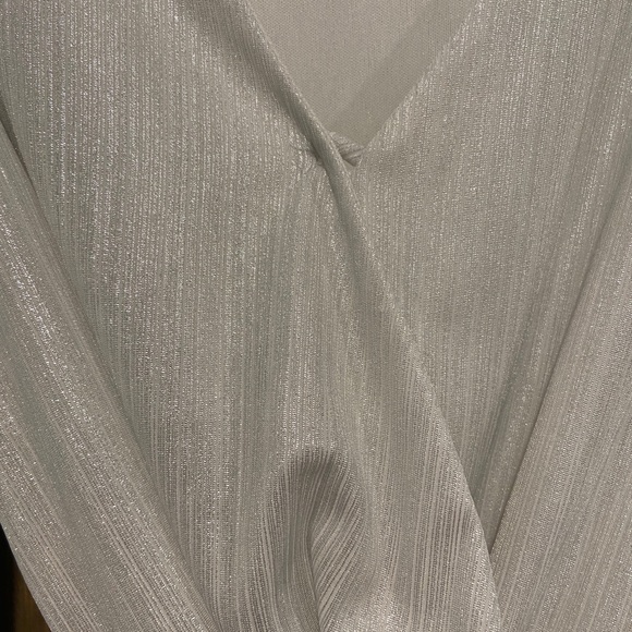 Altar’d State Silver Shimmer Romper - Picture 4 of 6